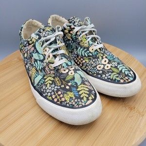 Keds Rifle Paper Company Floral Botanical Champion Sneakers Shoes Size 8 Women